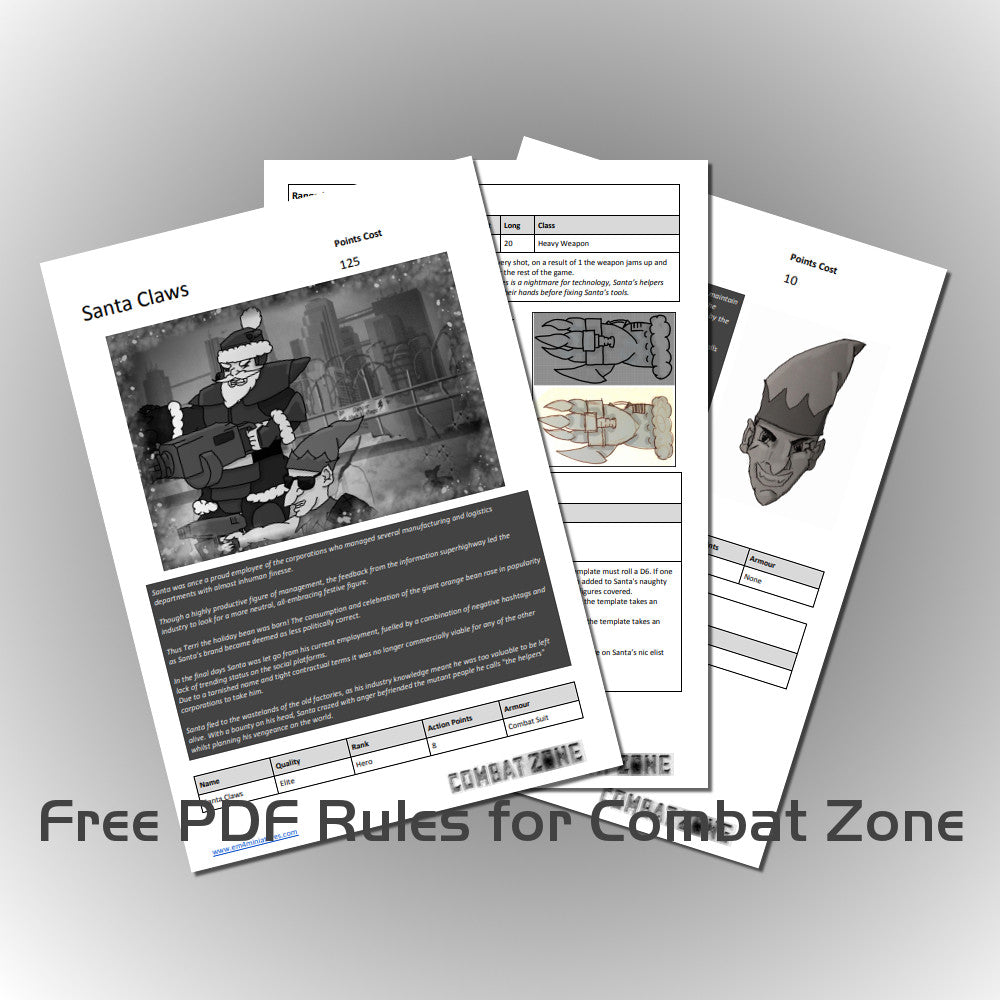 Santa Claws Combat Zone Rules - Free PDF