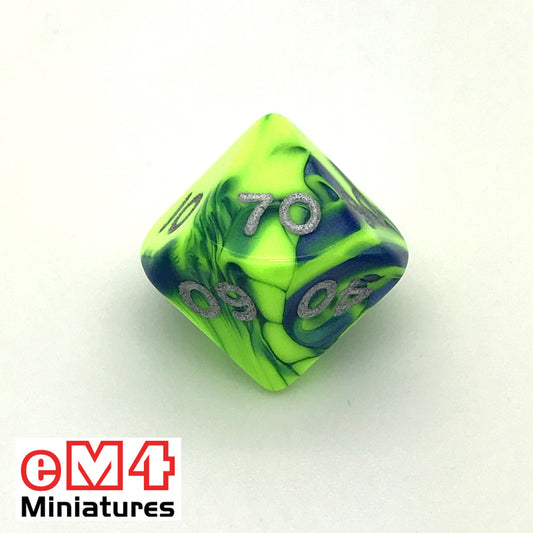 Toxic Slime D10 )00-90 Poly Dice