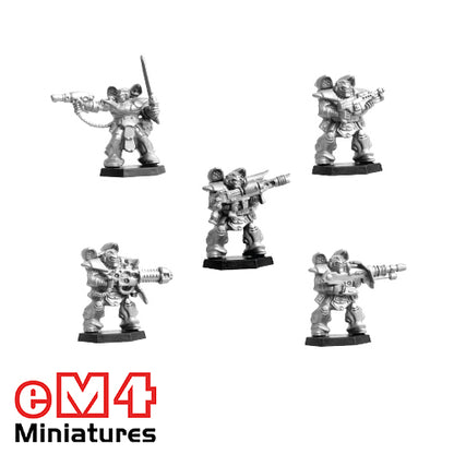Space Rangers - 5 Plastic Miniatures