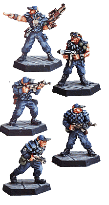 Swat Team Medic with Heavy Pistol - Miniature